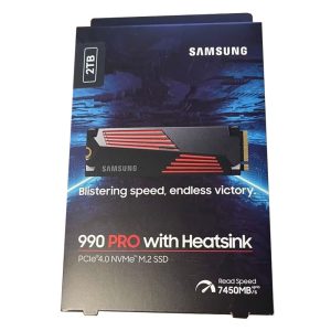 SAMSUNG M.2 NVME 2TB 990PRO W/HEATSINK PS5 COMP.