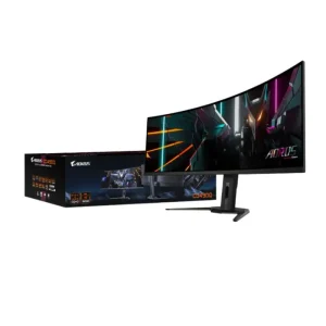 Gigabyte AORUS CO49DQ , 49 inch , DQHD (5120 x 1440) 0.03Ms 144Hz QD-OLED Curved, Gaming Monitor